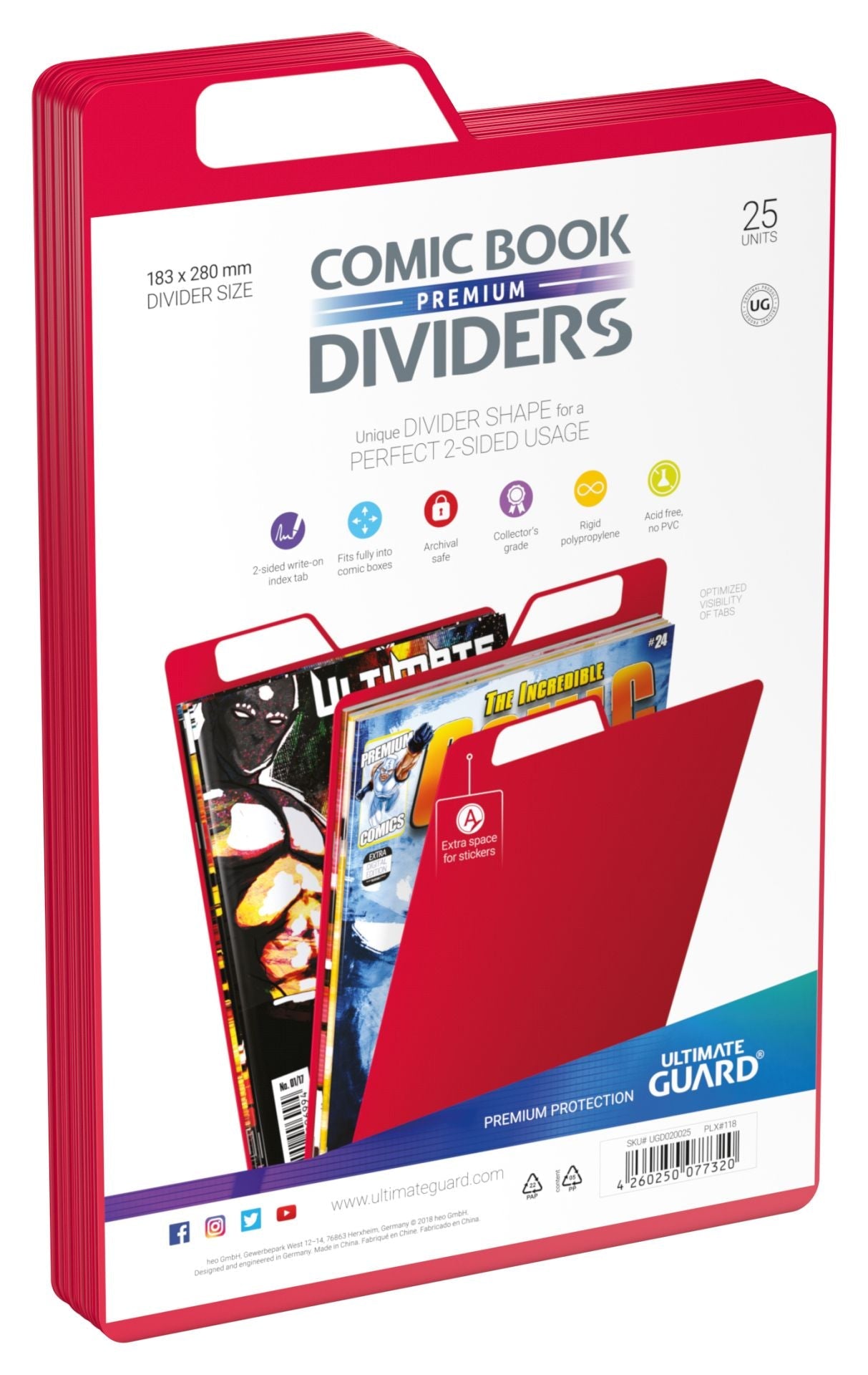 Ultimate Guard Comic Divider - RED